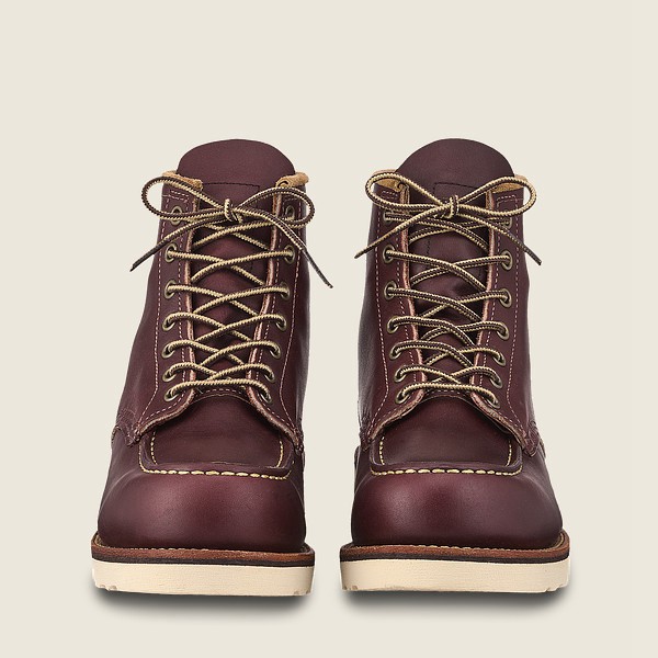 Bottes Red Wing Heritage - Classic Moc - 6-Inch Mesa Cuir - Bordeaux - Homme 092TDHWIX